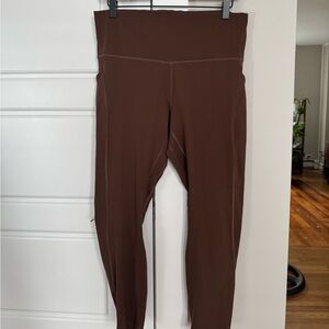 Lululemon Cropped Align Brown Leggings